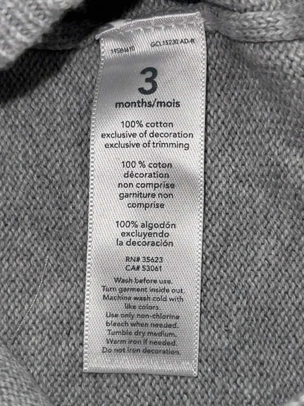 Carter's Gray Hooded Knit Vest with Red‎ & White Fair Isle Detail